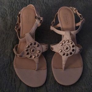 Coach studded sandals